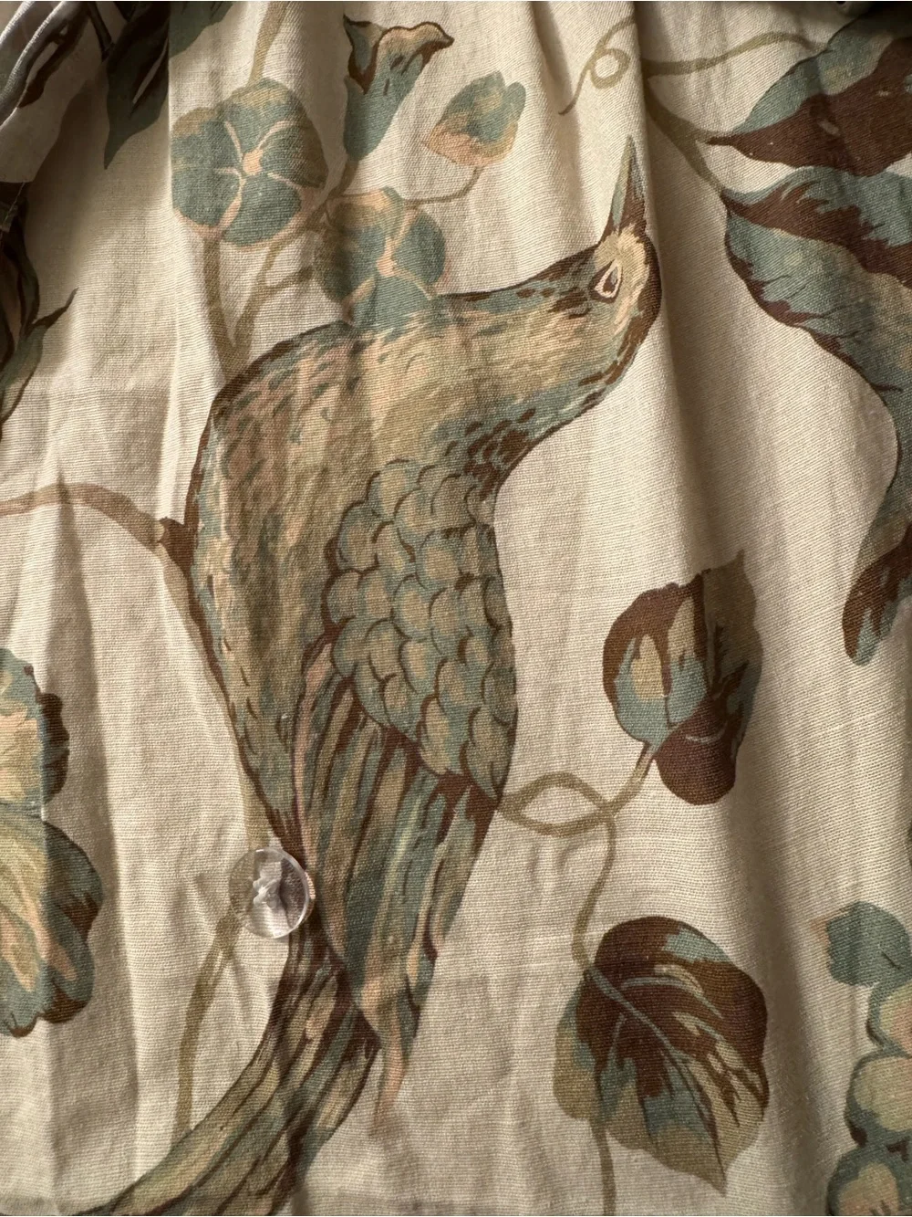 Rejuvenation Masey printed duvet cover king size linen blend